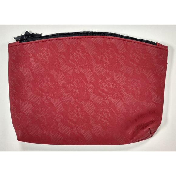 IPSY October 2017 Glam Bag Travel Sized Red With Bat Zipper (Bag Only) - Picture 2 of 4